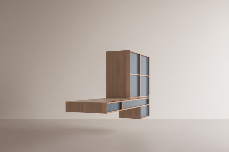 Sheffield Writing Desk + Book Unit