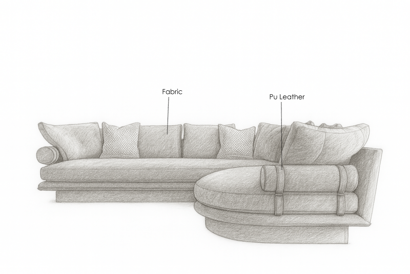 Seneta L-sectional Sofa