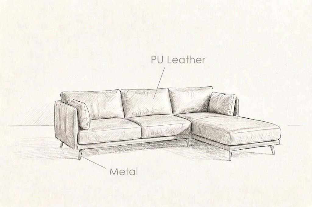 Abruzzo L-sectional Sofa
